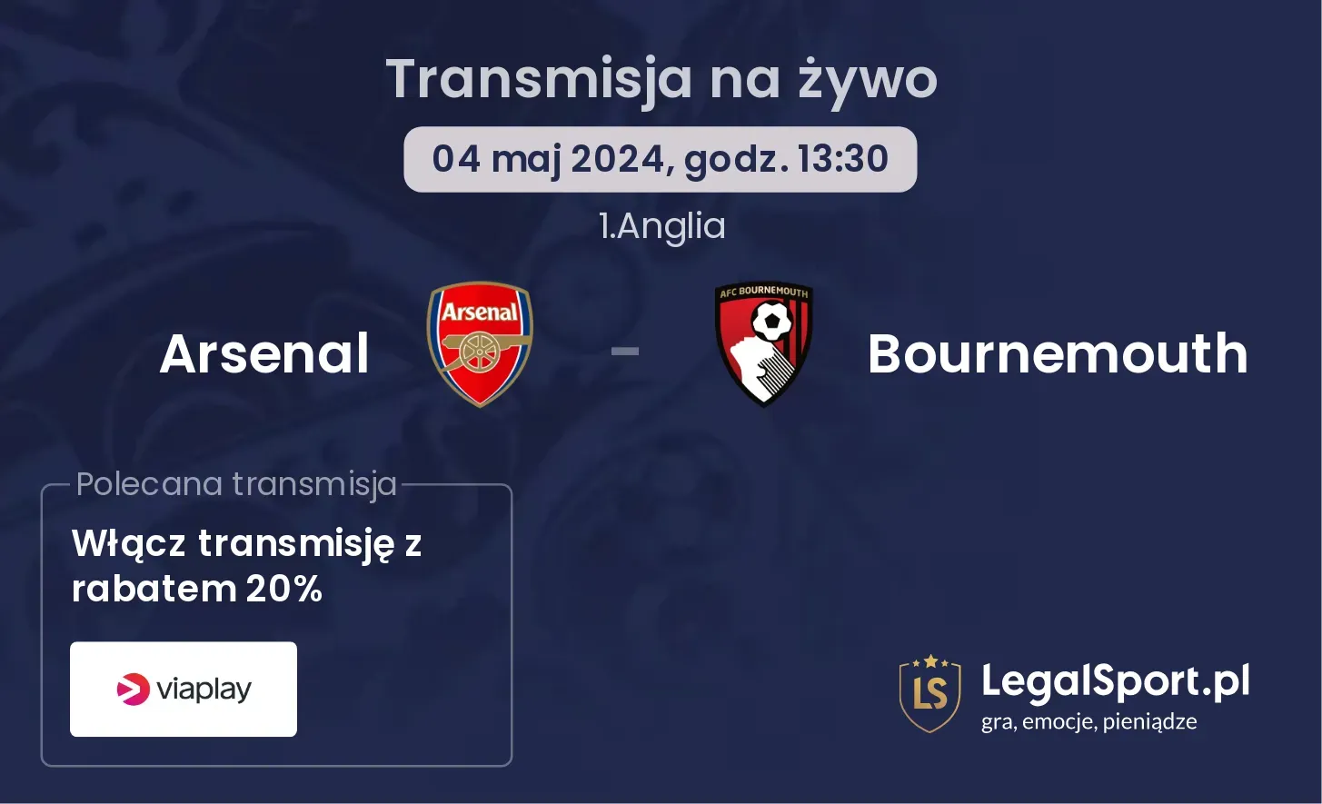 Arsenal - Bournemouth transmisja na żywo