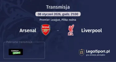 Arsenal - Liverpool gdzie oglądać (08.01.2026)