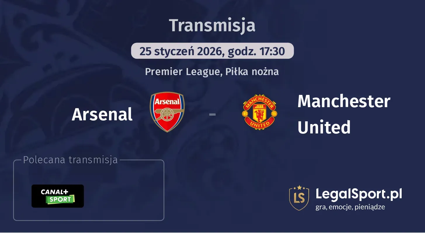 Arsenal - Manchester United Transmisje