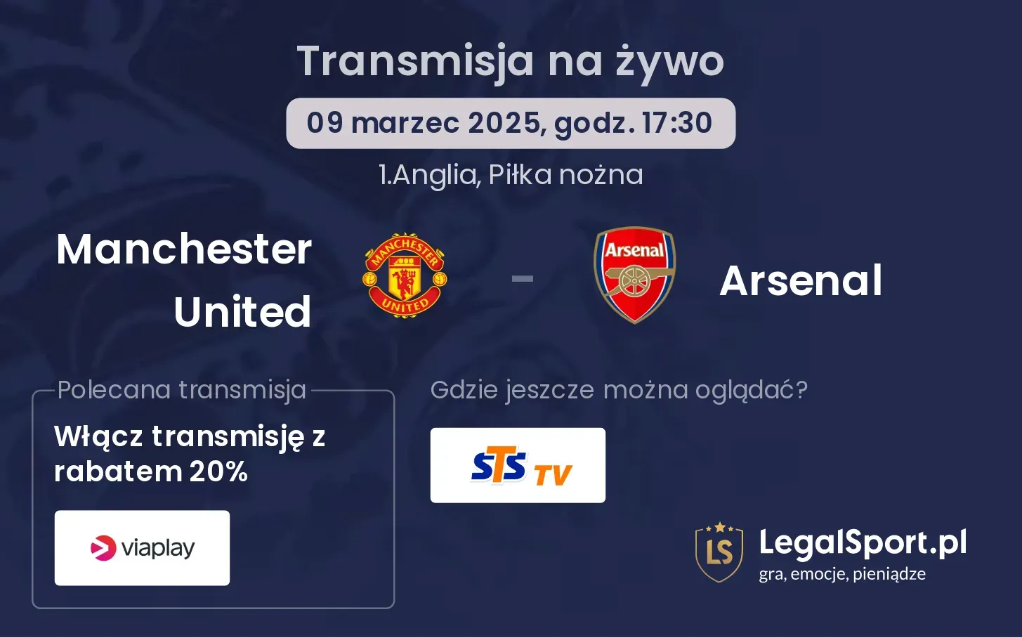 Manchester United - Arsenal gdzie oglądać?