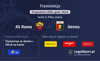 AS Roma - Genoa gdzie oglądać (29.12.2025)