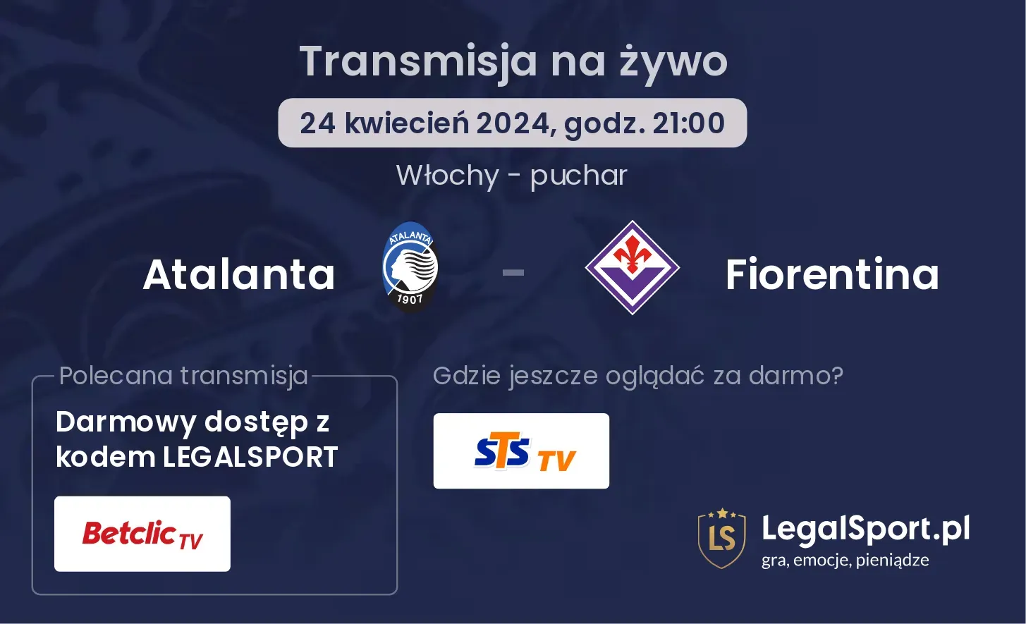 Atalanta - Fiorentina transmisja na żywo
