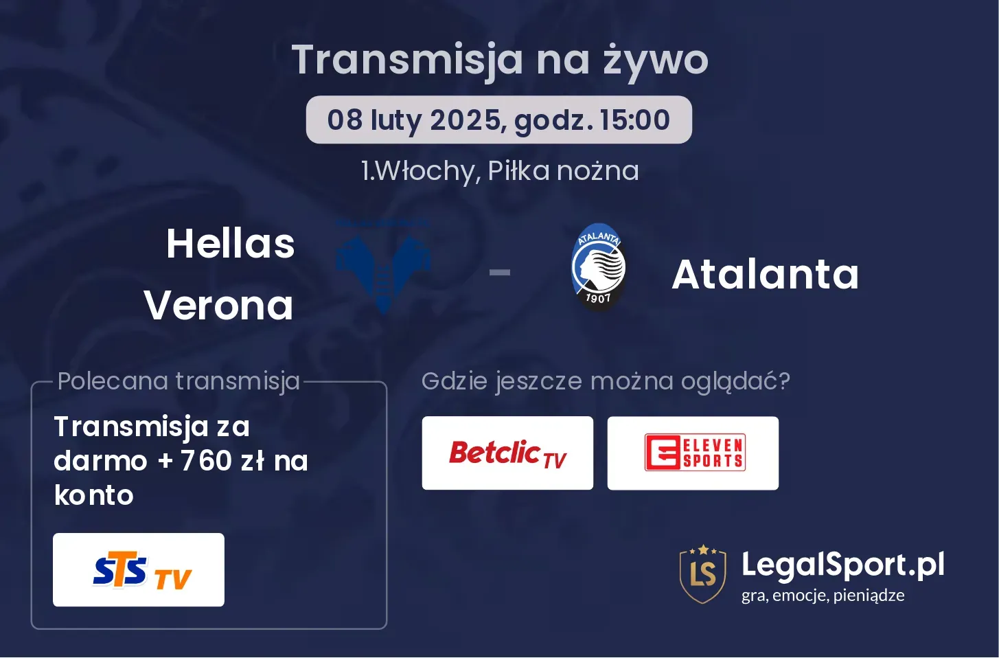 Hellas Verona - Atalanta gdzie oglądać?