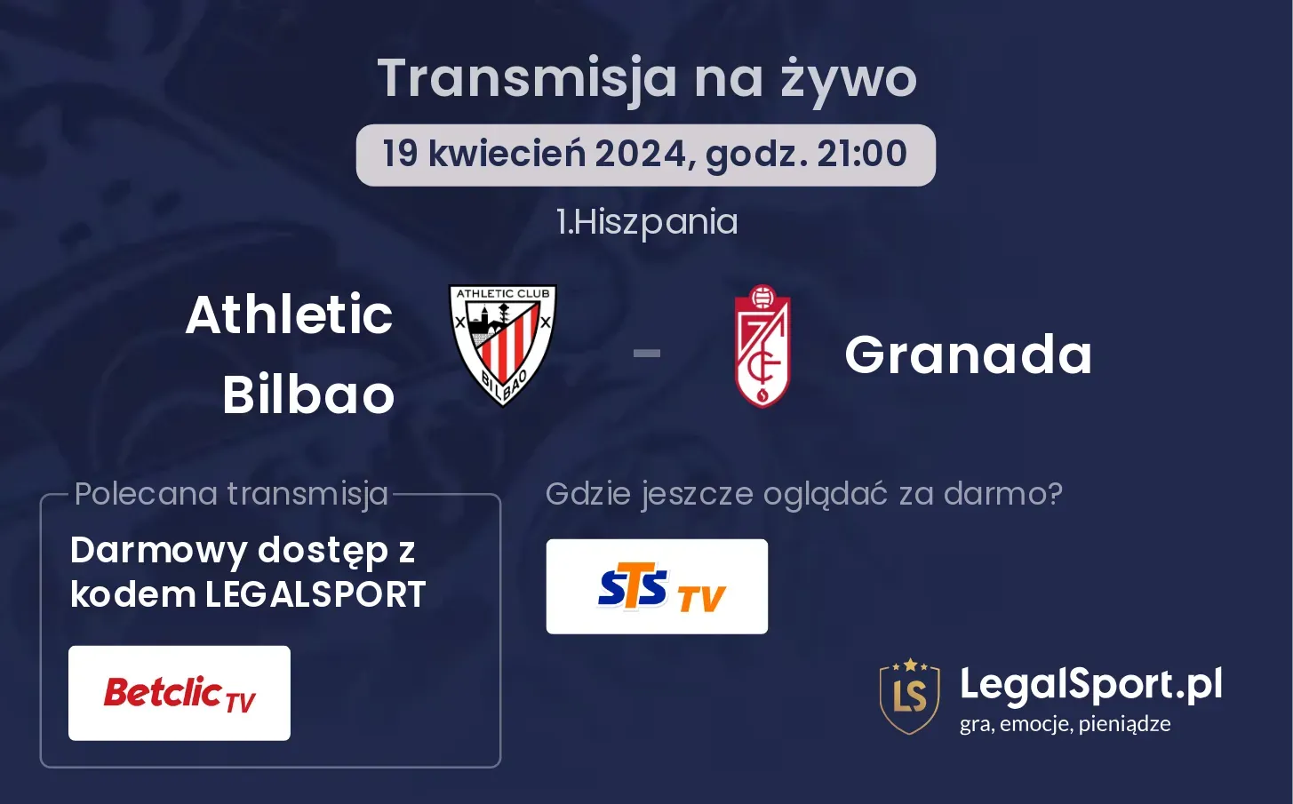 Athletic Bilbao - Granada transmisja na żywo