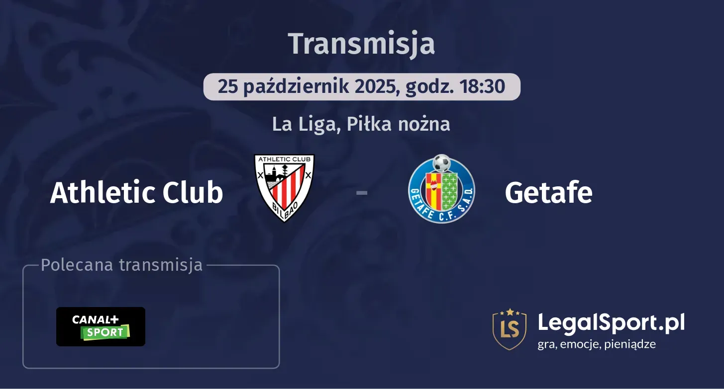 Athletic Club - Getafe Transmisje