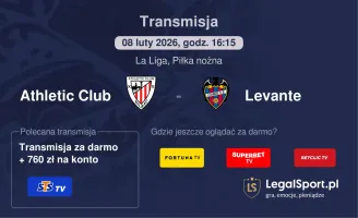 Athletic Club - Levante gdzie oglądać? (08.02)