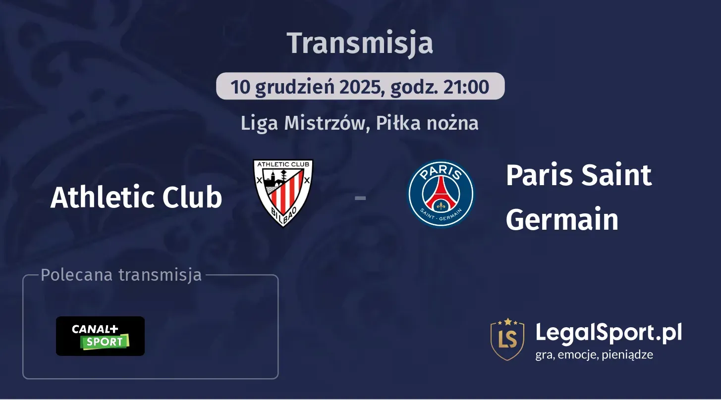 Athletic Club - Paris Saint Germain Transmisje