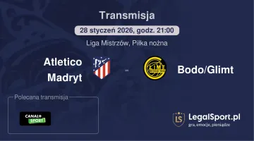 Atletico Madryt - Bodo/Glimt gdzie oglądać (28.01.2026)