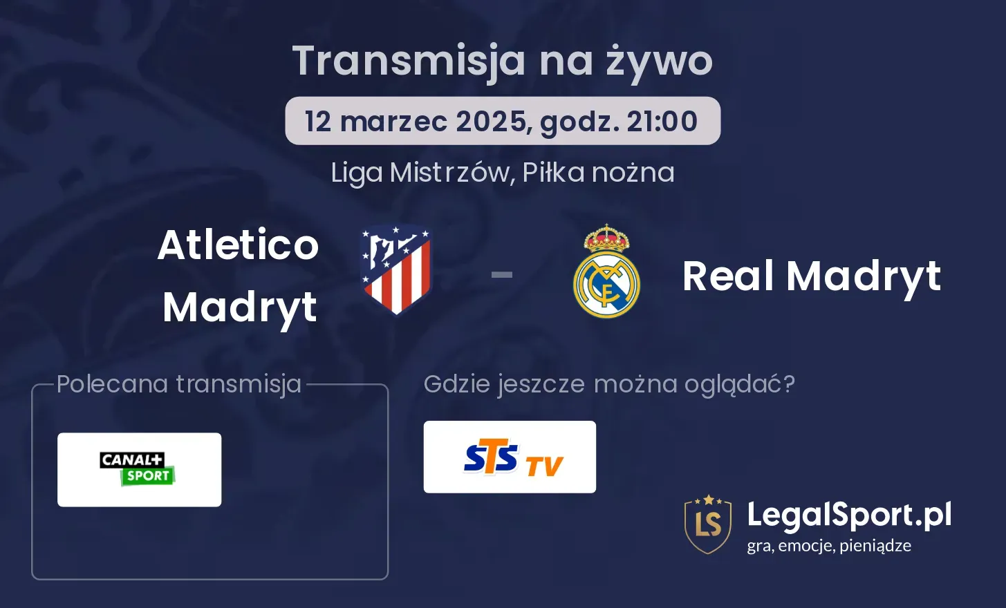 Atletico Madryt - Real Madryt gdzie oglądać?