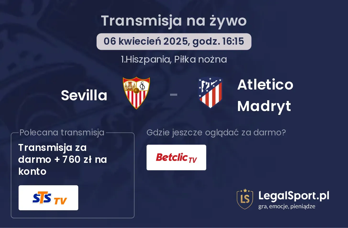 Sevilla - Atletico Madryt gdzie oglądać?