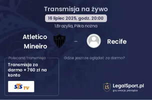 Atletico Mineiro - Recife gdzie oglądać?
