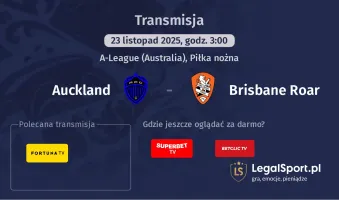 Auckland - Brisbane Roar gdzie oglądać? (23.11)