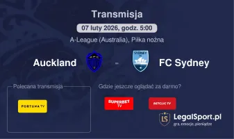 Auckland - FC Sydney gdzie oglądać? (07.02)