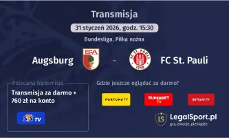 Augsburg - FC St. Pauli gdzie oglądać? (31.01)