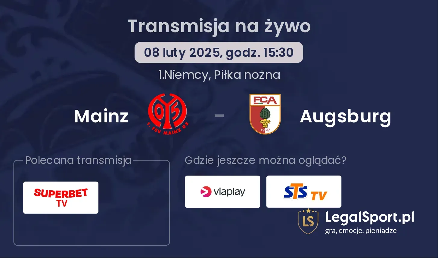 Mainz - Augsburg gdzie oglądać?