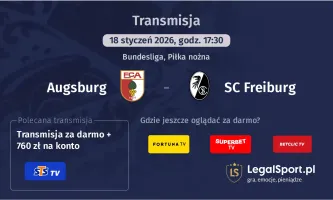 Augsburg - SC Freiburg gdzie oglądać? (18.01)