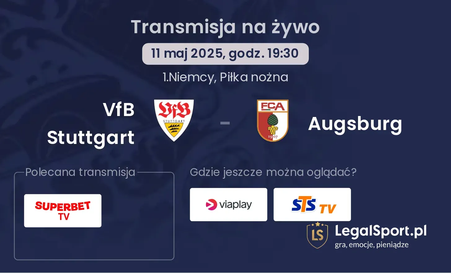 VfB Stuttgart - Augsburg gdzie oglądać?