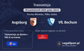 Augsburg - VfL Bochum gdzie oglądać?