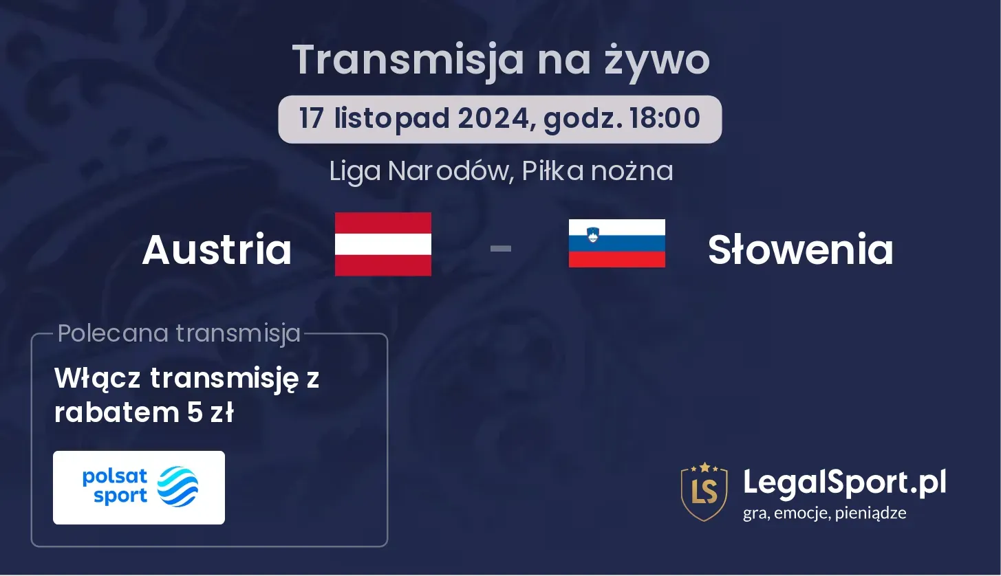 Austria - Słowenia gdzie oglądać? 17.11, godz. 18:00