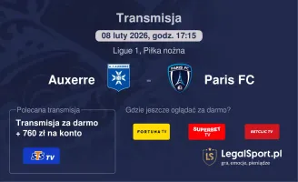 Auxerre - Paris FC gdzie oglądać? (08.02)