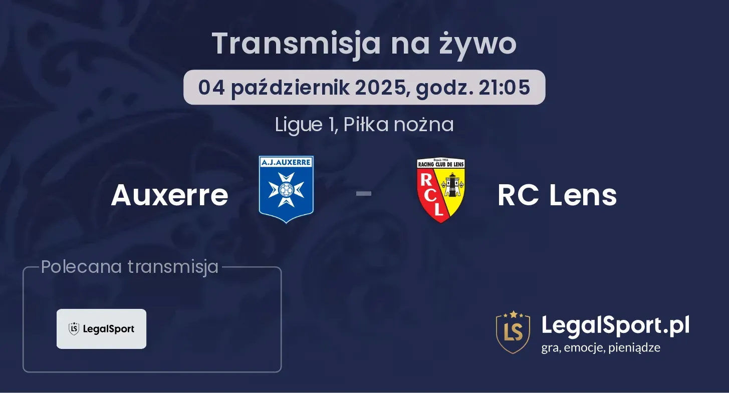 Auxerre - RC Lens gdzie oglądać?