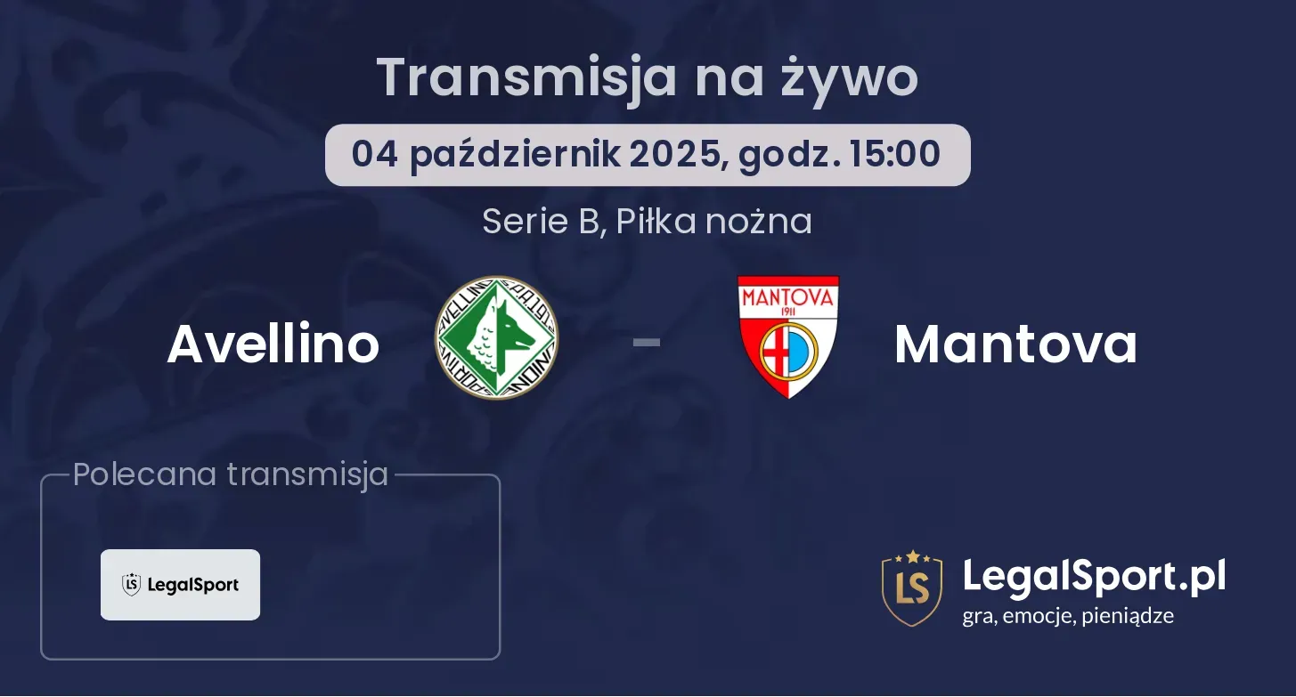 Avellino - Mantova gdzie oglądać?