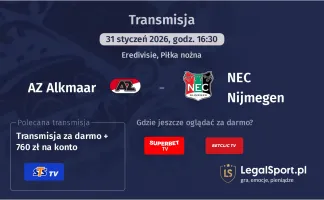 AZ Alkmaar - NEC Nijmegen gdzie oglądać? (31.01)