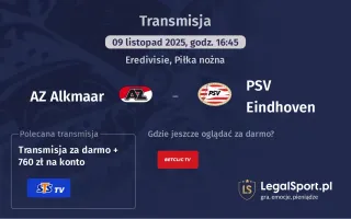 AZ Alkmaar - PSV Eindhoven gdzie oglądać? (09.11)