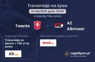 Twente - AZ Alkmaar gdzie oglądać transmisję?