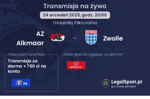 AZ Alkmaar - Zwolle gdzie oglądać?
