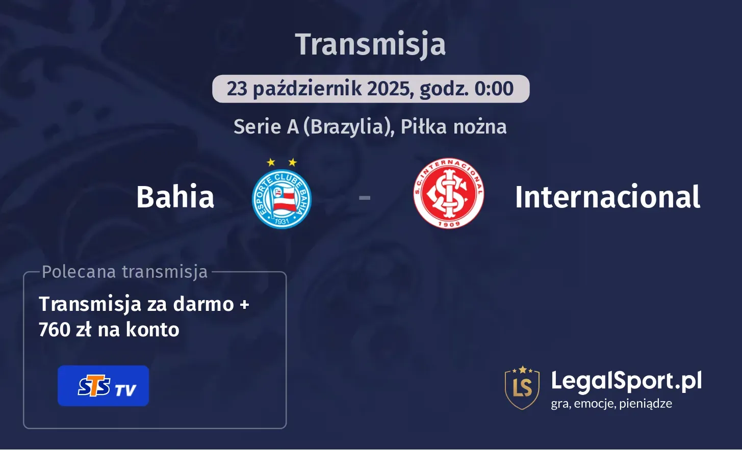 Bahia - Internacional Transmisje