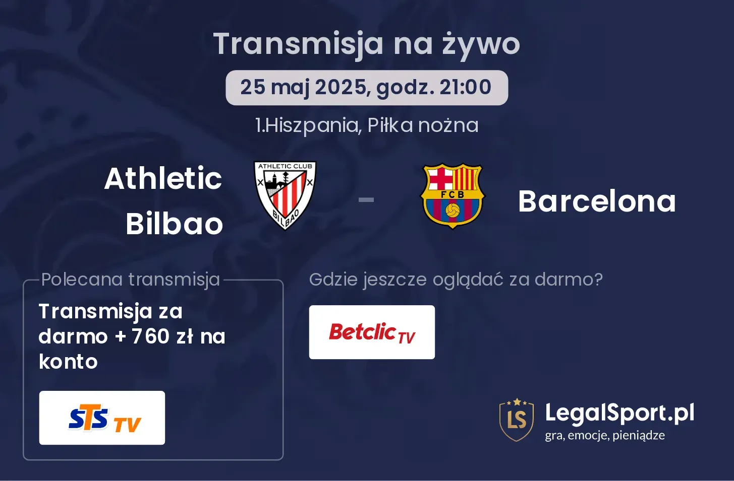 Athletic Bilbao - Barcelona gdzie oglądać transmisję?