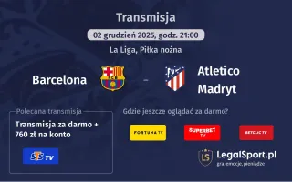 Barcelona - Atletico Madryt gdzie oglądać? (02.12)