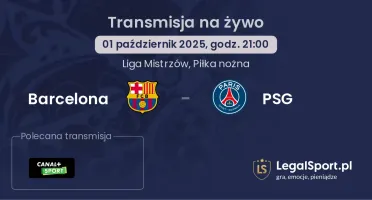 Barcelona - PSG gdzie oglądać?