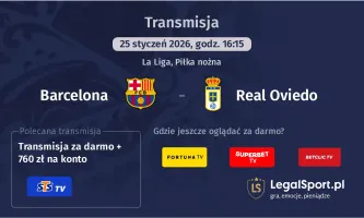 Barcelona - Real Oviedo gdzie oglądać? (25.01)