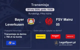Bayer Leverkusen - FSV Mainz 05 gdzie oglądać? (28.02)