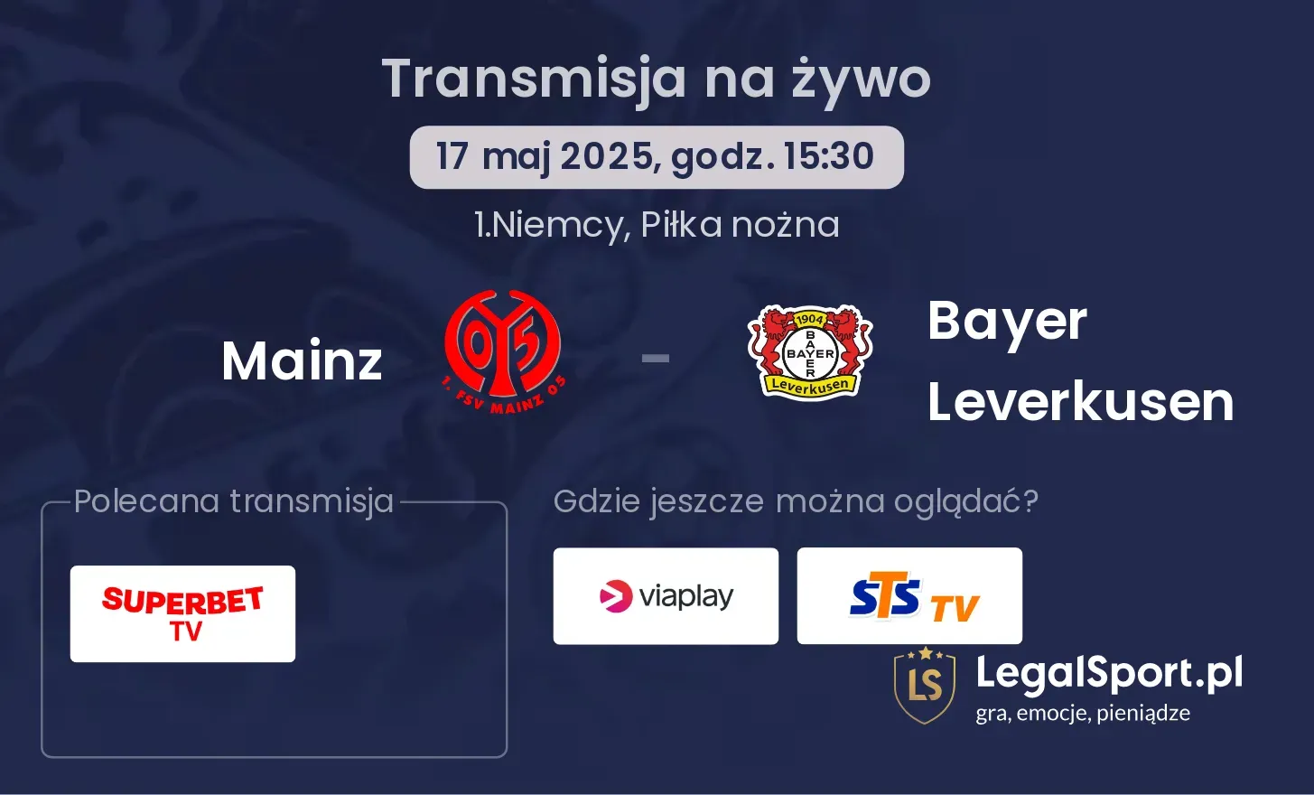 Mainz - Bayer Leverkusen gdzie oglądać?