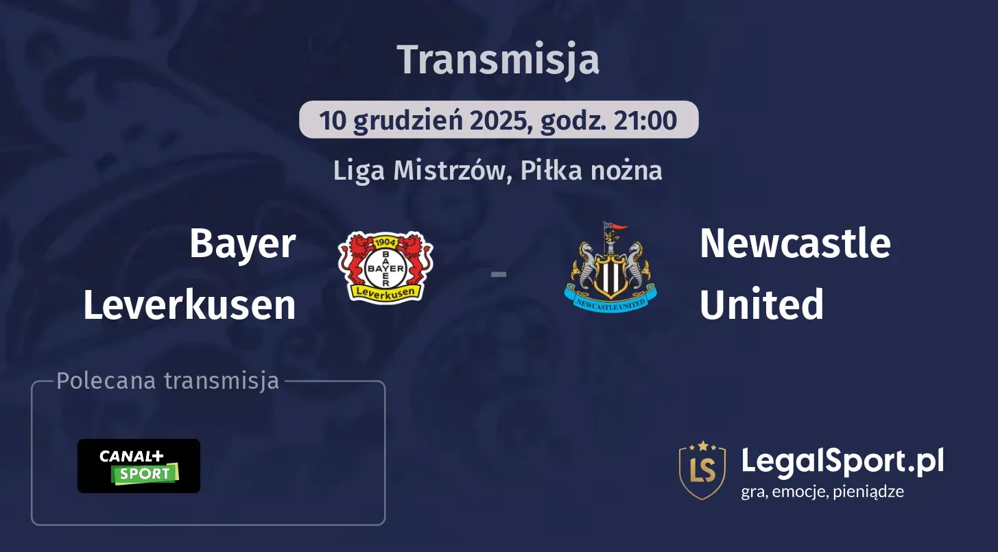 Bayer Leverkusen - Newcastle United Transmisje