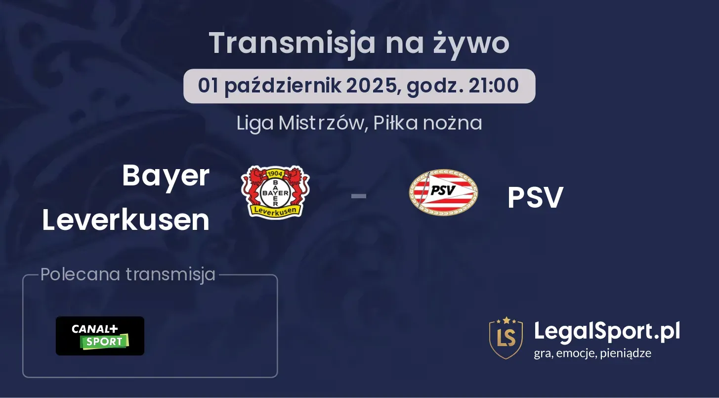 Bayer Leverkusen - PSV gdzie oglądać?