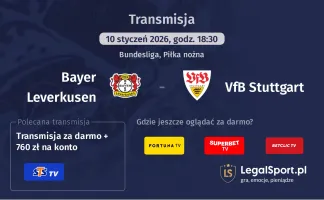 Bayer Leverkusen - VfB Stuttgart gdzie oglądać? (10.01)