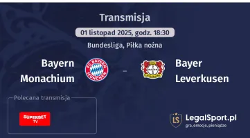 Bayern Monachium - Bayer Leverkusen gdzie oglądać?