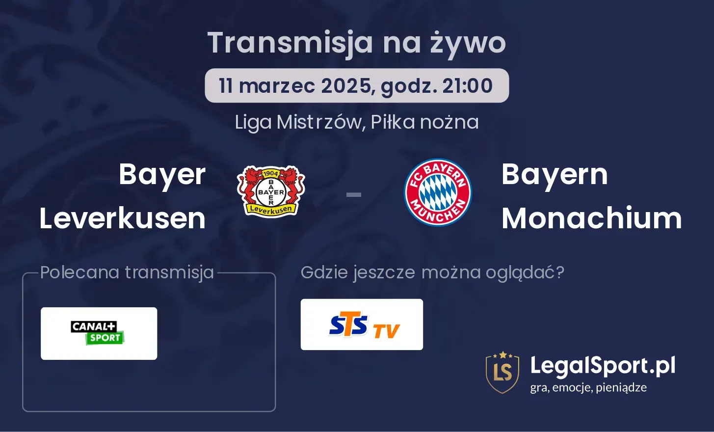 Bayer Leverkusen - Bayern Monachium gdzie oglądać?