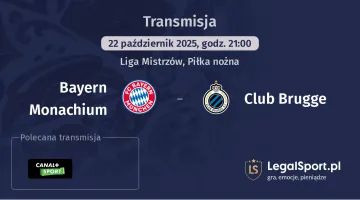 Bayern Monachium - Club Brugge gdzie oglądać?