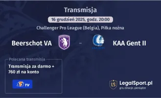 Beerschot VA - KAA Gent II gdzie oglądać? (16.12)