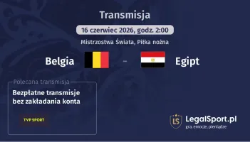 Belgia - Egipt gdzie oglądać? (16.06)