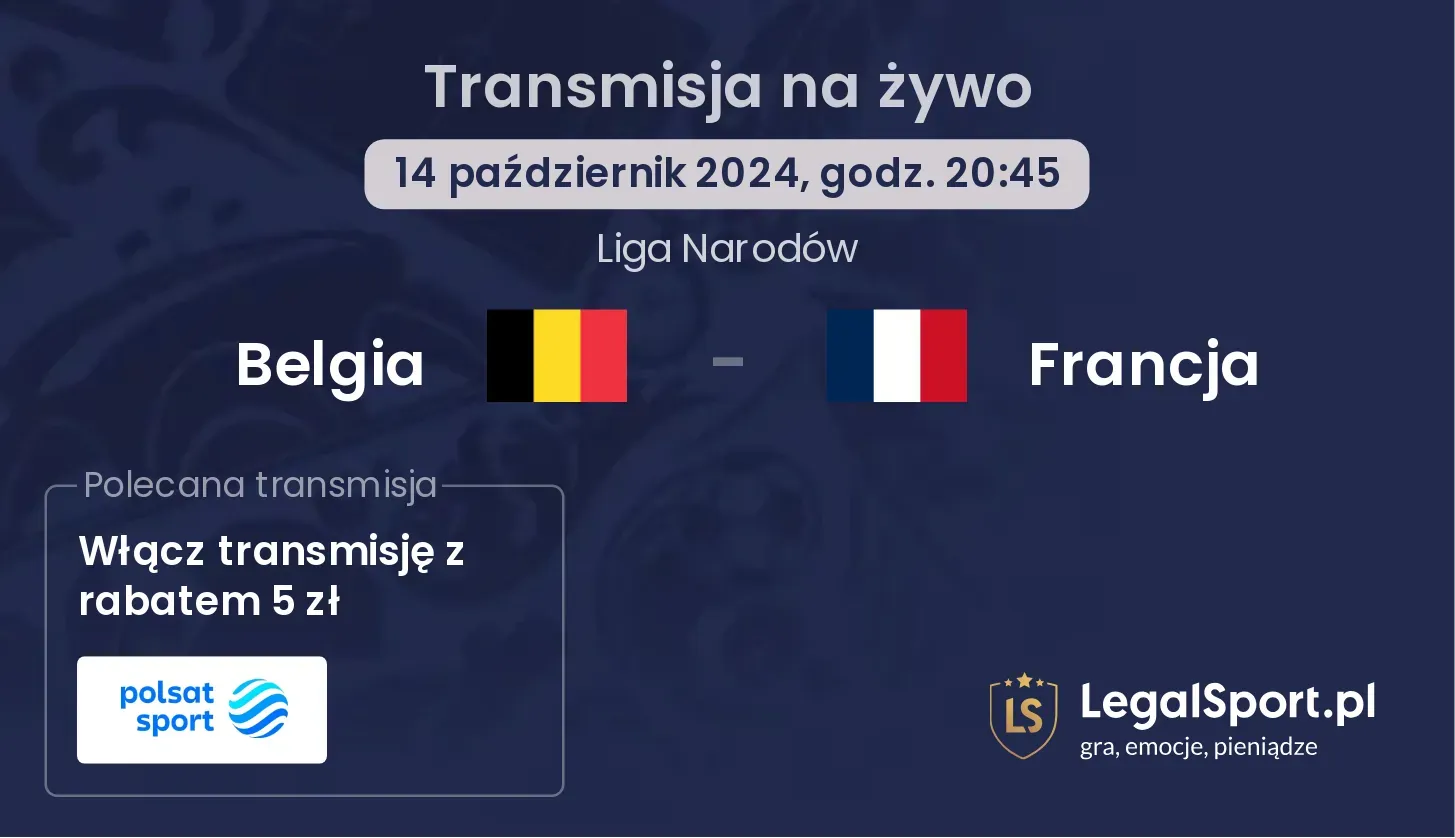Belgia - Francja gdzie oglądać? 14.10, godz. 20:45