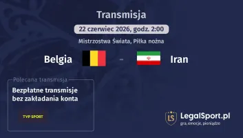 Belgia - Iran gdzie oglądać? (22.06)
