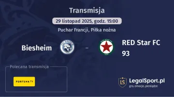 Biesheim - RED Star FC 93 gdzie oglądać? (29.11)