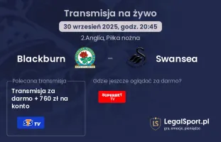 Blackburn - Swansea gdzie oglądać?