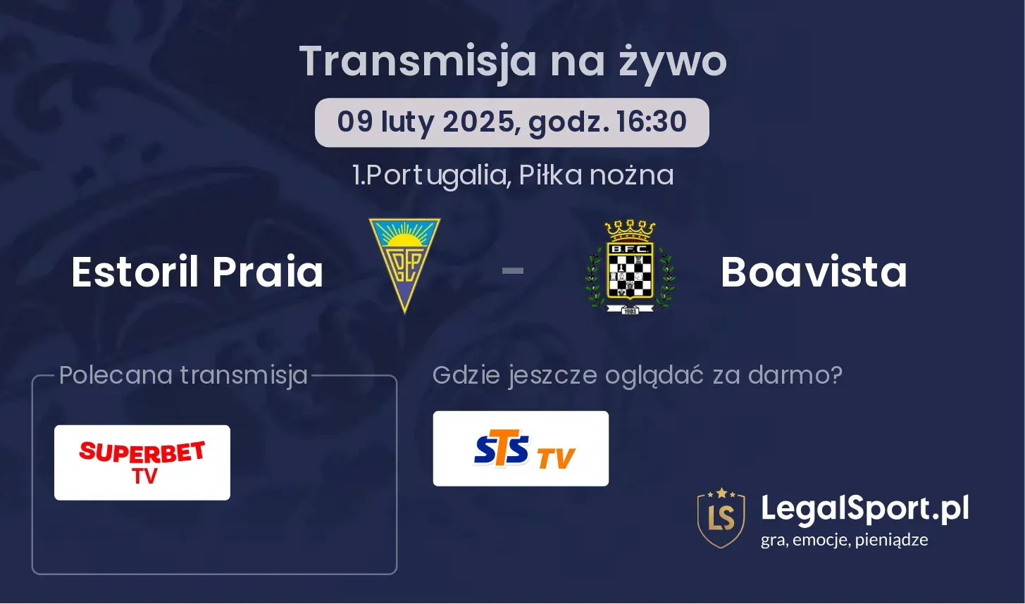 Estoril Praia - Boavista gdzie oglądać?